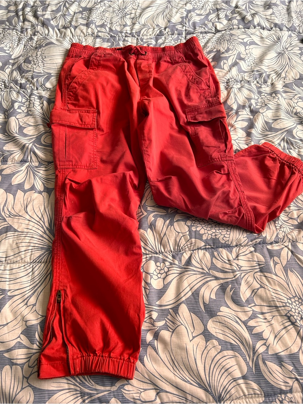 Polo by Ralph Lauren Bright Red Cargo Jogger Pants